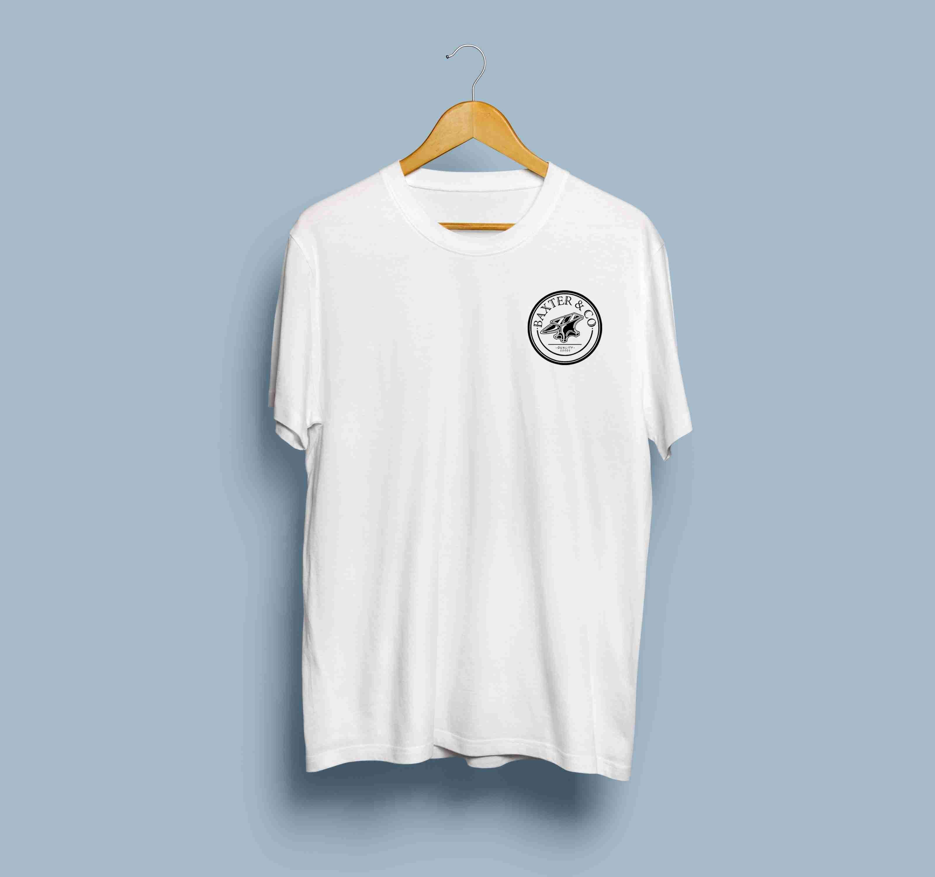 "ANVIL" Tee - White - Baxter and Co - BXTR-&-CO-Clothing-australia-baxter-and-co-baxter