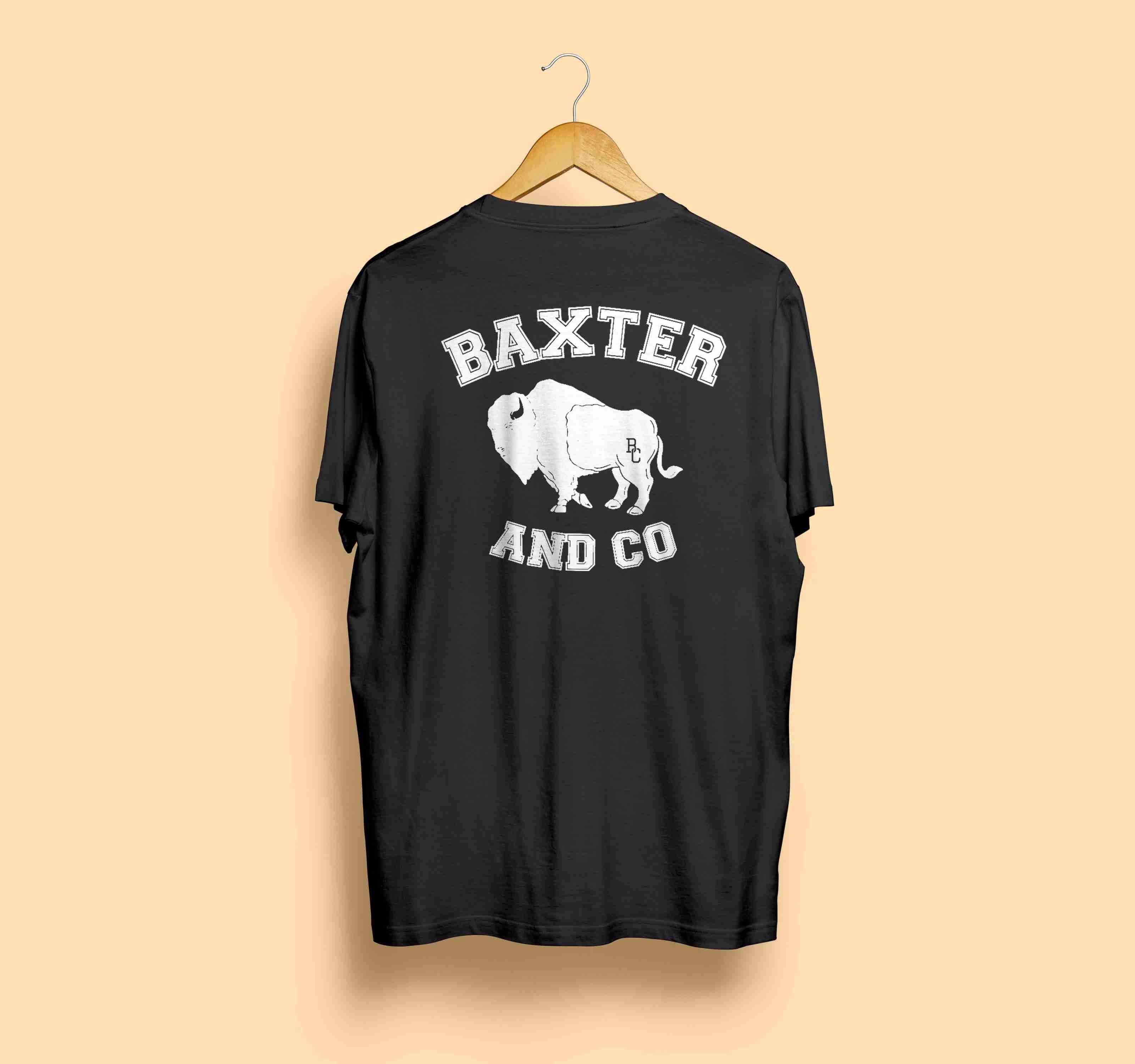 "BUFFALO BILL" Tee - Black - Baxter and Co - BXTR-&-CO-Clothing-australia-baxter-and-co-baxter