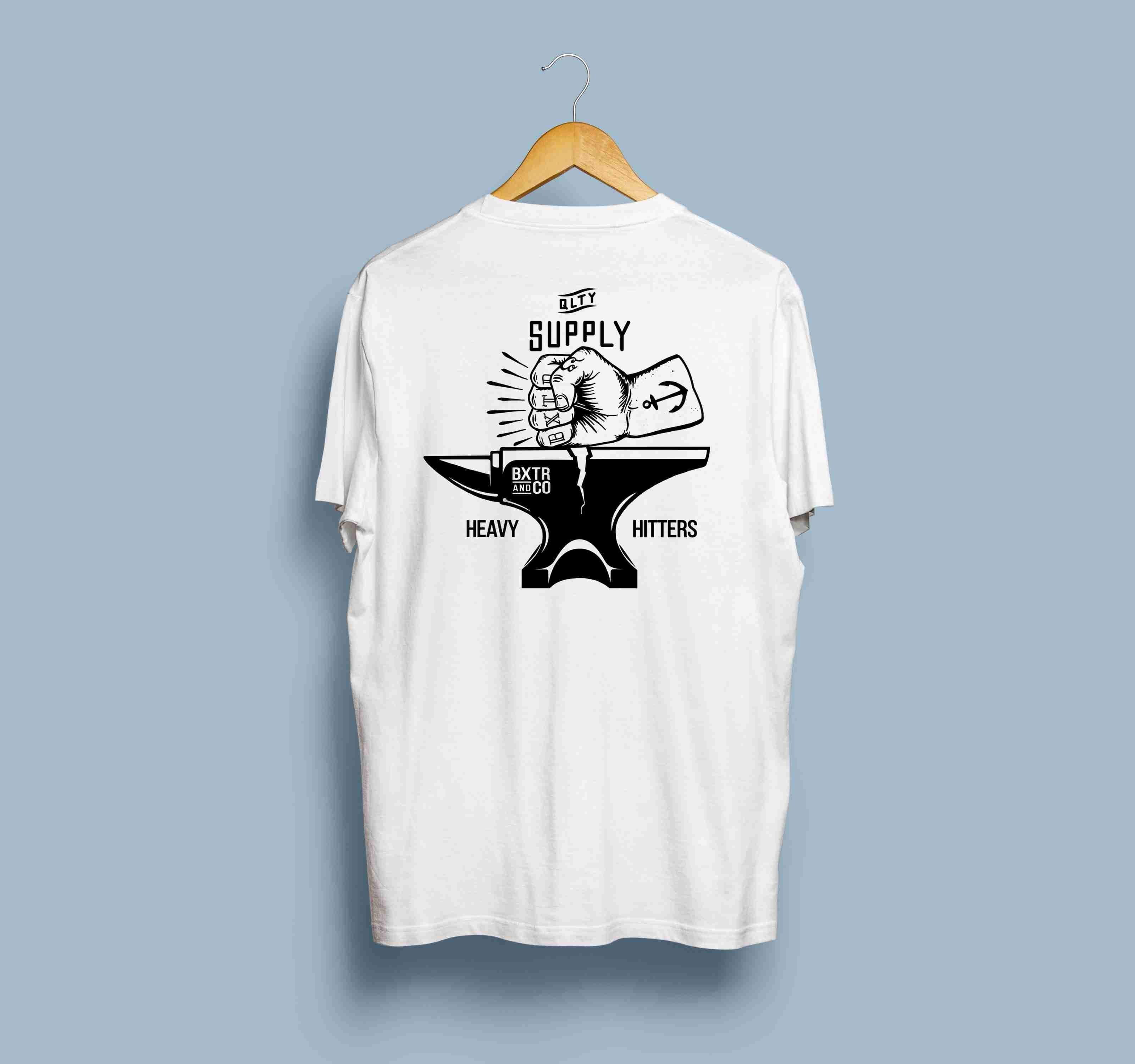 "HAMMERFIST" Tee - White - Baxter and Co - BXTR-&-CO-Clothing-australia-baxter-and-co-baxter