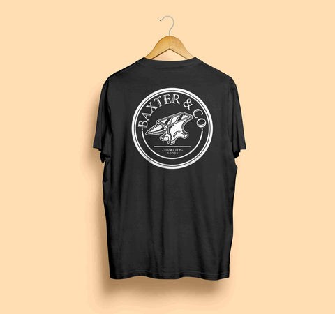"ANVIL" Tee - Black - Baxter and Co  - BXTR-&-CO-Clothing-australia-baxter-and-co-baxter