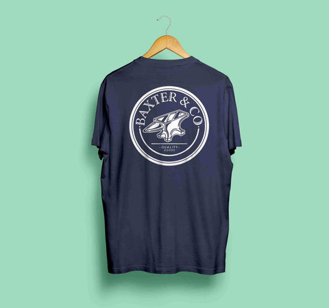 "ANVIL" Tee - Navy - Baxter and Co  - BXTR-&-CO-Clothing-australia-baxter-and-co-baxter